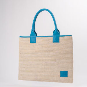 Cotton-Maguey Tote Bag - Blue green