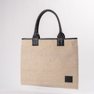 Cotton-Maguey Tote Bag - Black