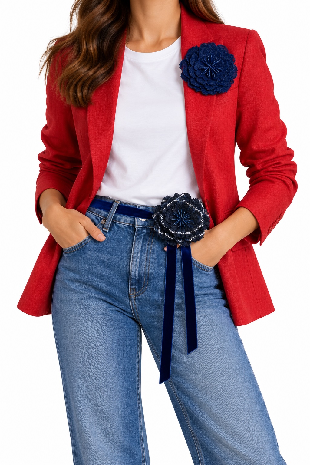 Florecer Convertible Flower Belt & Brooch - Image 1