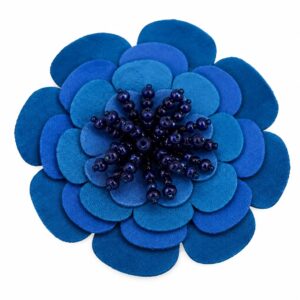 Florecer Flower Brooch - Light Blue