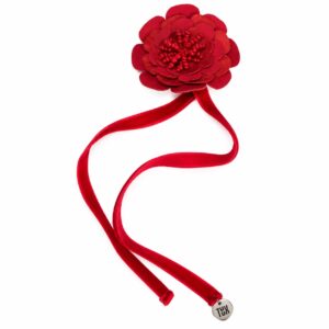 FLORECER Flower Corsage - Red