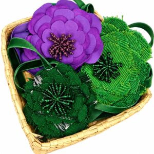 FLORECER Flower Corsage - Purple