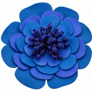 Florecer Convertible Flower Belt & Brooch - Light Blue