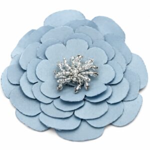 Florecer Flower Brooch - Light Blue