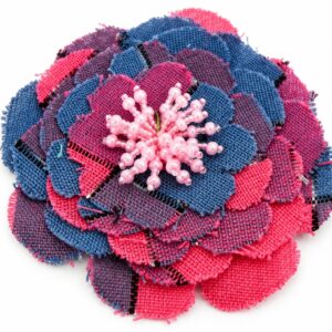 Florecer Convertible Flower Belt & Brooch - fucsia