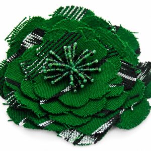 Florecer Convertible Flower Belt & Brooch - Green