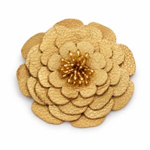 Florecer Flower Brooch - gold