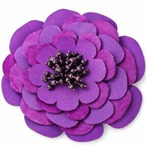 Florecer Flower Brooch - Purple