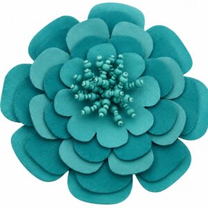 Florecer Convertible Flower Belt & Brooch - Aqcua