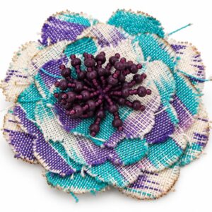 Florecer Convertible Flower Belt & Brooch - Aqcua