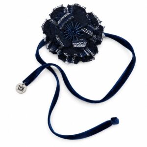 FLORECER Flower Corsage - blue marine