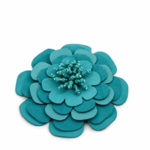 Florecer Flower Brooch - Aqcua