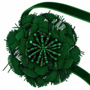 Florecer Flower Corsage - Green